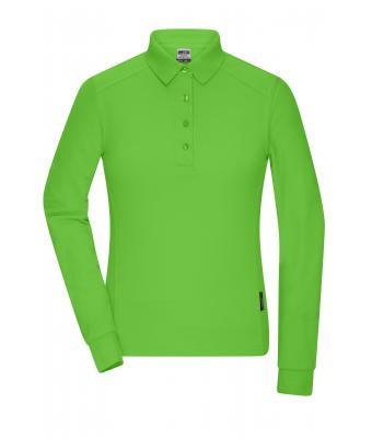 Donna Ladies' Workwear-Longsleeve Polo Lime-green 10527