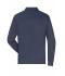 Uomo Men's Workwear-Longsleeve Polo Navy 10528