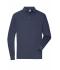 Uomo Men's Workwear-Longsleeve Polo Navy 10528