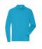 Uomo Men's Workwear-Longsleeve Polo Turquoise 10528