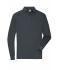 Uomo Men's Workwear-Longsleeve Polo Carbon 10528