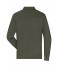 Uomo Men's Workwear-Longsleeve Polo Olive 10528