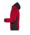 Uomo Men's Padded Hybrid Jacket Red-melange/black 10530