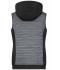 Donna Ladies' Padded Hybrid Vest Carbon-melange/black 10532