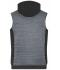 Uomo Men's Padded Hybrid Vest Carbon-melange/black 10533