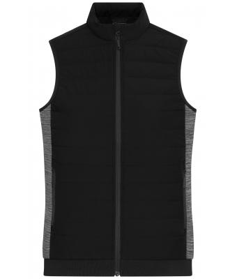 Donna Ladies' Padded Hybrid Vest Black/carbon-melange 11481