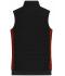 Donna Ladies' Padded Hybrid Vest Black/red-melange 11481