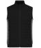 Uomo Men's Padded Hybrid Vest Black/carbon-melange 11482