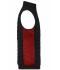 Uomo Men's Padded Hybrid Vest Black/red-melange 11482
