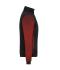 Ladies Ladies' Padded Hybrid Jacket Black/red-melange 11483