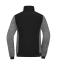Donna Ladies' Padded Hybrid Jacket Black/carbon-melange 11483