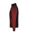 Donna Ladies' Padded Hybrid Jacket Black/red-melange 11483