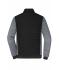 Uomo Men's Padded Hybrid Jacket Black/carbon-melange 11484