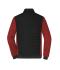 Uomo Men's Padded Hybrid Jacket Black/red-melange 11484