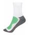 Unisexe Chaussettes sport Blanc/vert 7356