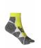 Unisex Sport Sneaker Socks Bright-yellow/white 8669
