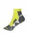 Unisex Sport Sneaker Socks Bright-yellow/white 8669
