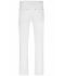 Uomo Men's 5-Pocket-Stretch-Pants White 10537