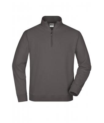 Unisexe Sweat-shirt col droit 1/4 de zip Carbone 7415