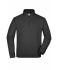 Unisexe Sweat-shirt col droit 1/4 de zip Noir 7415