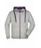Uomo Men's Doubleface Jacket Grey-heather/purple 7418