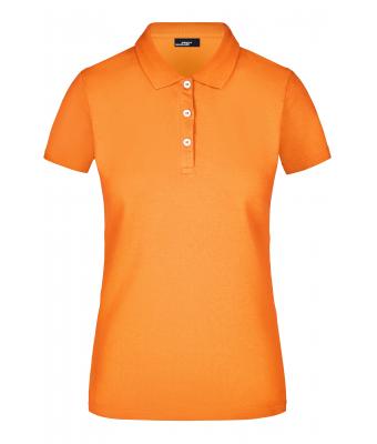 Donna Ladies' Elastic Piqué Polo Orange 7419