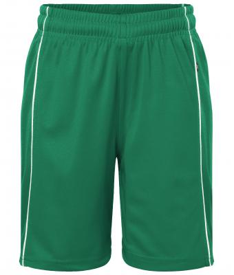 Bambino Basic Team Shorts Junior Green/white 7457