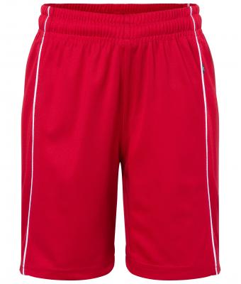 Bambino Basic Team Shorts Junior Red/white 7457