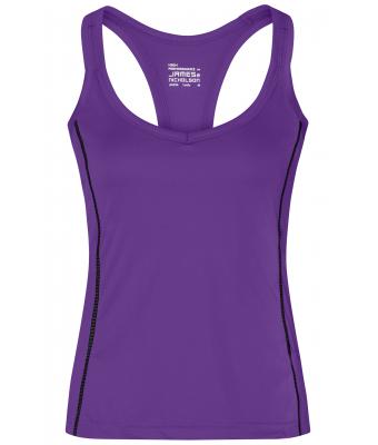 Damen Ladies' Running Reflex Top Purple/black 7490