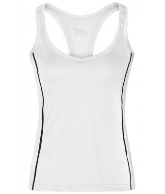 Damen Ladies' Running Reflex Top White/black 7490