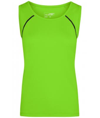 Damen Ladies' Sports Tanktop Bright-green/black 8462