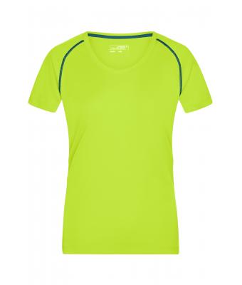 Damen Ladies' Sports T-Shirt Bright-yellow/bright-blue 8464