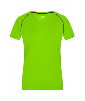 Damen Ladies' Sports T-Shirt Bright-green/black 8464