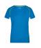 Femme T-shirt technique femme Bleu-vif/jaune-vif 8464