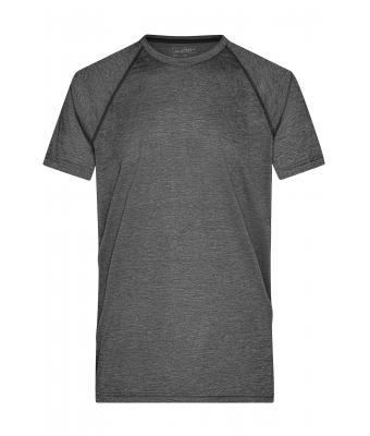 Uomo Men's Sports T-Shirt Black-melange/black 8465