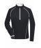 Donna Ladies' Sports Shirt Longsleeve Black/white 8466