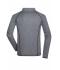 Uomo Men's Sports Shirt Longsleeve Black-melange/black 8467