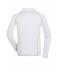 Herren Men's Sports Shirt Longsleeve White/bright-green 8467