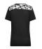 Donna Ladies' Sports Shirt Black/black-printed 10242