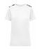 Femme T-shirt sport femme Blanc/imprimé-en-noir 10242