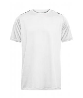 Uomo Men's Sports Shirt White/black-printed 10243