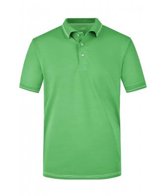 Uomo Men's Elastic Polo Lime-green/white 7995
