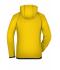Damen Ladies' Hooded Fleece Yellow/carbon 8025