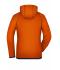 Damen Ladies' Hooded Fleece Dark-orange/carbon 8025