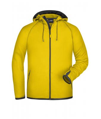 Herren Men's Hooded Fleece Yellow/carbon 8026