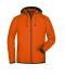 Herren Men's Hooded Fleece Dark-orange/carbon 8026