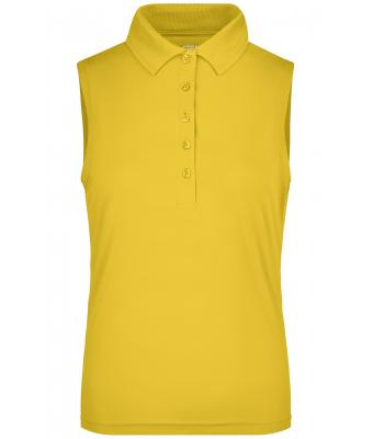 Donna Ladies' Active Polo Sleeveless Sun-yellow 8030