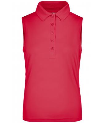 Donna Ladies' Active Polo Sleeveless Pink 8030