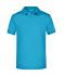 Homme Polo micro polyester homme Turquoise 8031