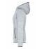 Donna Ladies' Knitted Fleece Hoody Light-melange/carbone 8043
